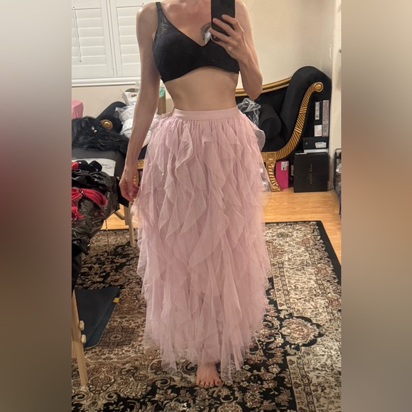 Soho Apparel Blush Tulle Skirt M - Picture 3 of 8